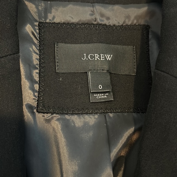 J. Crew Black Puff Sleeve Blazer in Stretchy Cotton, 0 - Picture 6 of 12